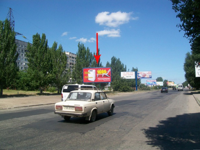 Щит 6x3,  Донецкое Шоссе, 123, На Разделителе, Перед Перекрёстком С Ул. Березинской(направление Из Центра), Трк Караван