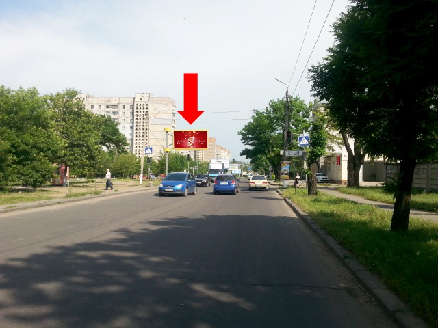 Щит 6x3, Херсонское шоссе, 30, возле супермаркета "Экомаркет", из центра Щит 6x3, Херсонское шоссе, 30, возле супермаркета "Экомаркет", из центра