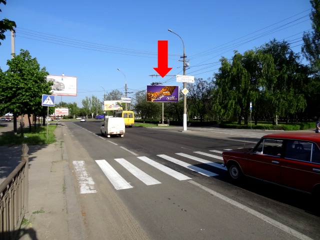 Щит 6x3, Ленина пр-т - Луначарского кольцо, из центра, возле АЗС, поворот на автовокзал Щит 6x3, Ленина пр-т - Луначарского кольцо, из центра, возле АЗС, поворот на автовокзал