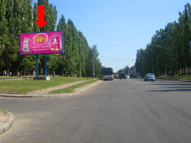 Щит 6x3,  Шухевича ул., 2, в сторону супермаркета "Новус"