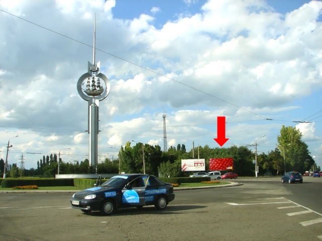 Щит 6x3, Героев Сталинграда пр-т / ул. Ульянова, Терновская развилка, из центра Щит 6x3, Героев Сталинграда пр-т / ул. Ульянова, Терновская развилка, из центра