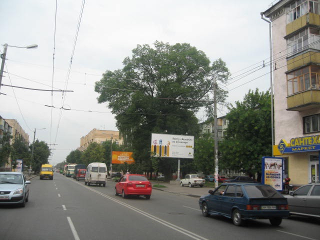 Щит 6x3,  Киевская ул, 94, из центра