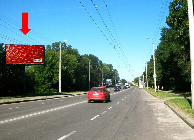 Щит 6x3,  Львовское шоссе, 55, в сторону рынка и центра
