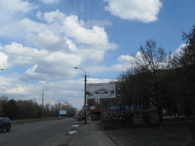 Щит 6x3,  Победы Набережная, 130А, кафе ЭДЕМ, из центра