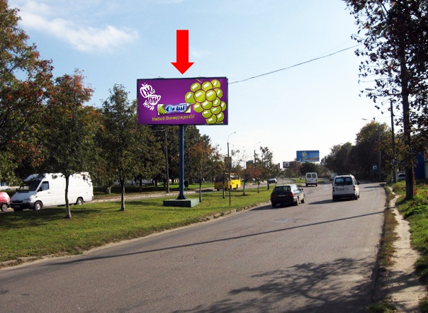 Щит 6x3, Карпенко-Карого ул., возле автосалона "Митцубиси", справа от ж/д, разделитель, в центр Щит 6x3, Карпенко-Карого ул., возле автосалона "Митцубиси", справа от ж/д, разделитель, в центр