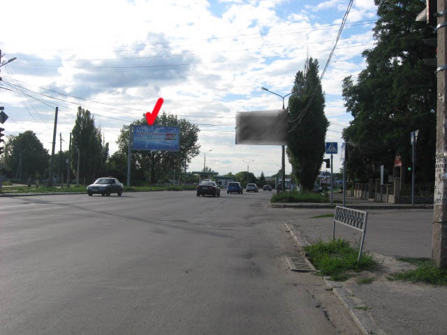 Щит 6x3,  Клочковская ул / Дербентская ул, из центра